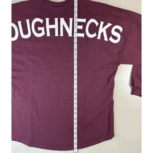 Spirit Jersey Roughnecks V Neck Shirt Size M Texas Southern Red Oversized Preppy - Picture 4 of 10
